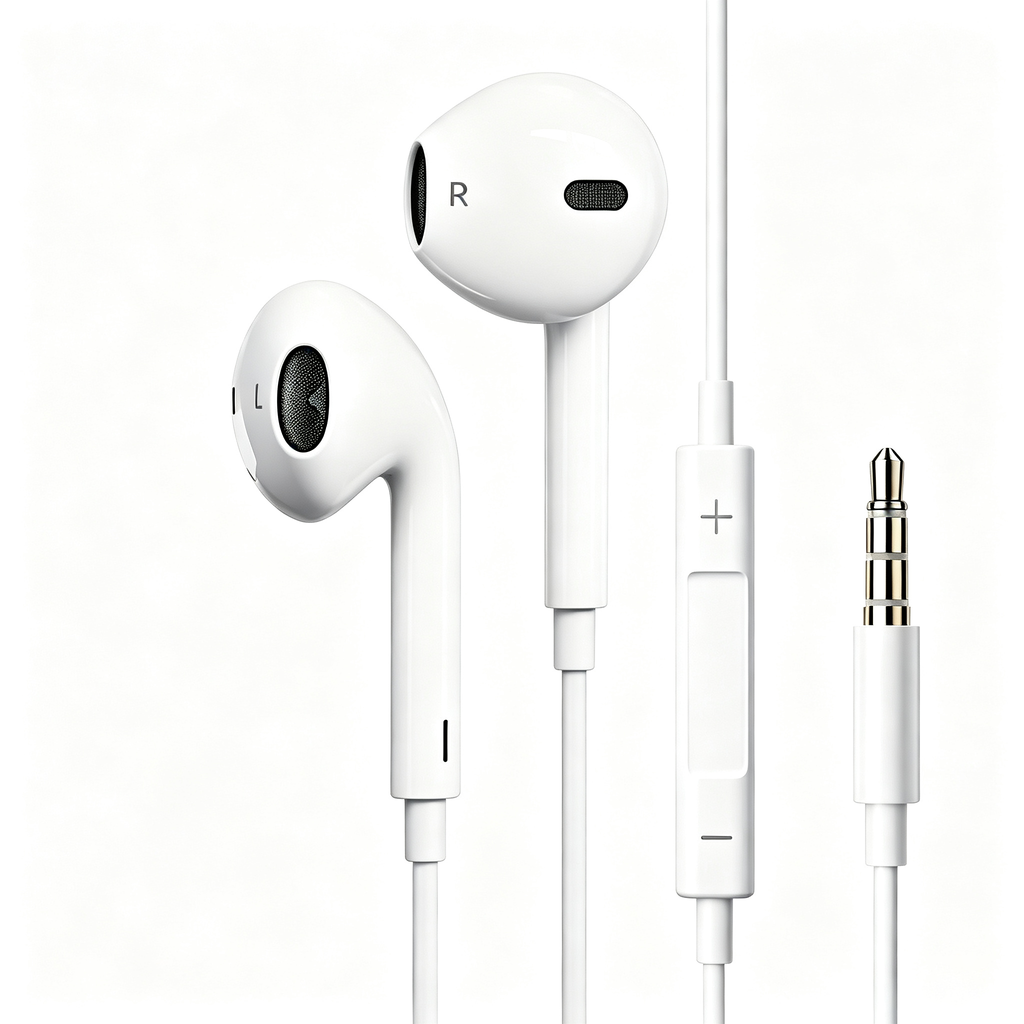 Adorve Wired Earphones with 3.5mm Jack, in-Ear Headphones with Built-in Microphone and Volume Control, Stereo Sound Headset Compatible with Phones, Tablets, Laptops, PC, Gaming, Music, Calls & Online Learning