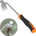 NORDAXO Weed Remover Tool, Portable Garden Weeder Tool, New Gardening Weeding Tools, for Garden Hand Tools for Vegetable Gardening Backyard Farm Planting & Uprooting Weeding Tool (Rubber Handle)