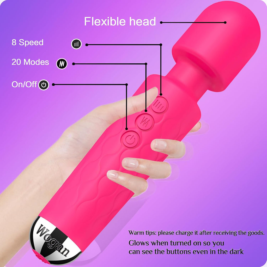 Wogan Vibrator Wand, Adult Sex Toy Wand, G Spot Dildo