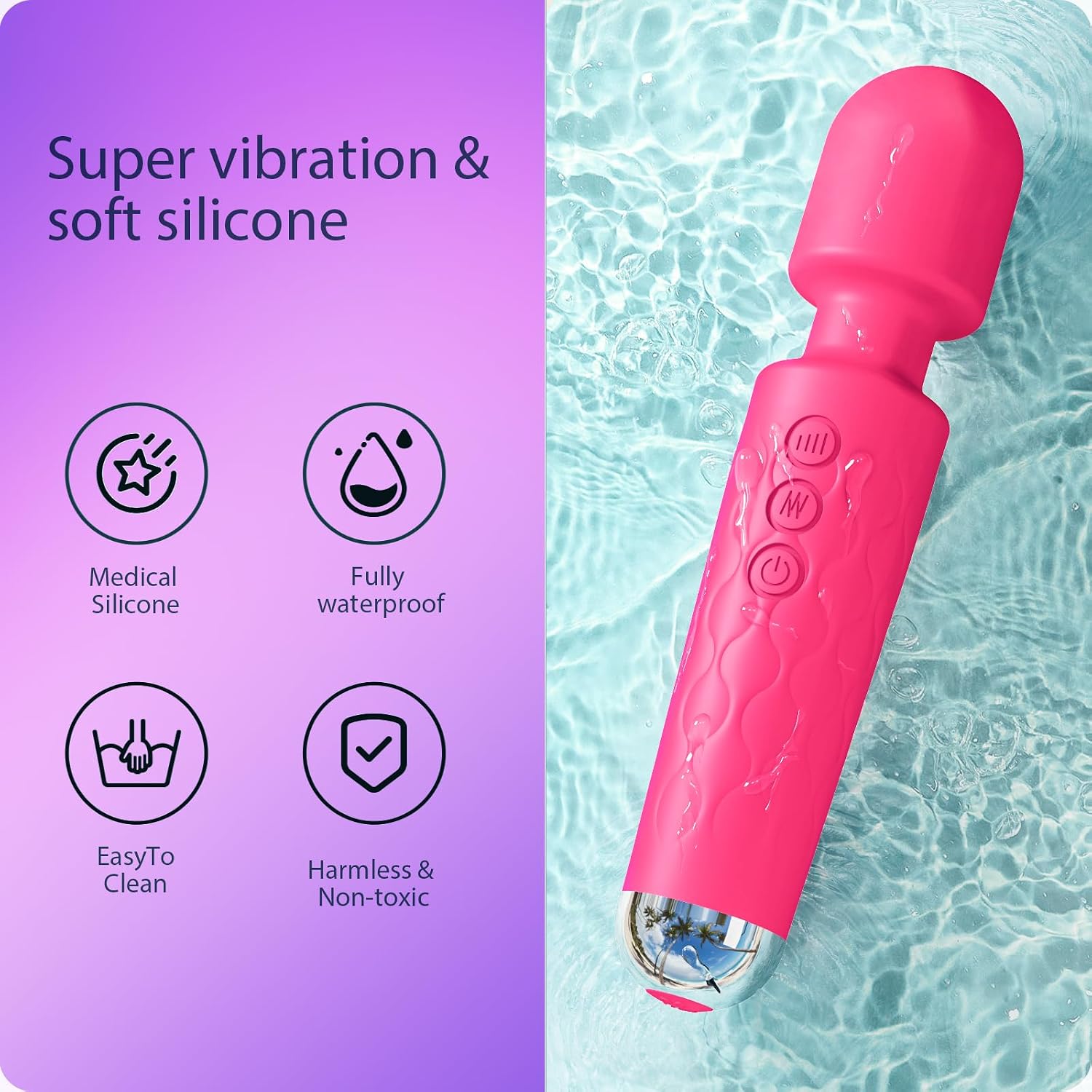 Wogan Vibrator Wand, Adult Sex Toy Wand, G Spot Dildo