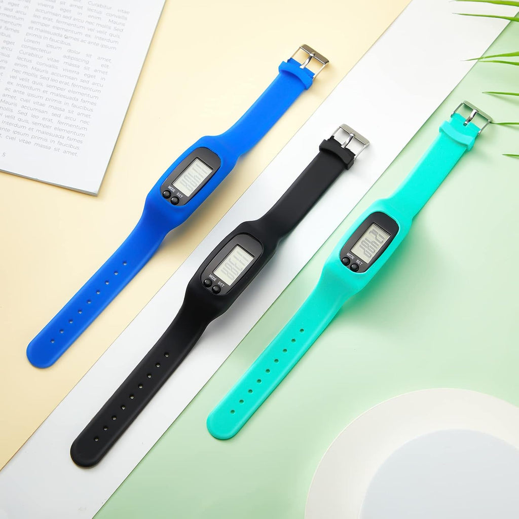 Maledan Walking Running Pedometer Tracker Watch | for Walking Steps and Miles, Silicone Fitness Tracker Watch, for Men Women