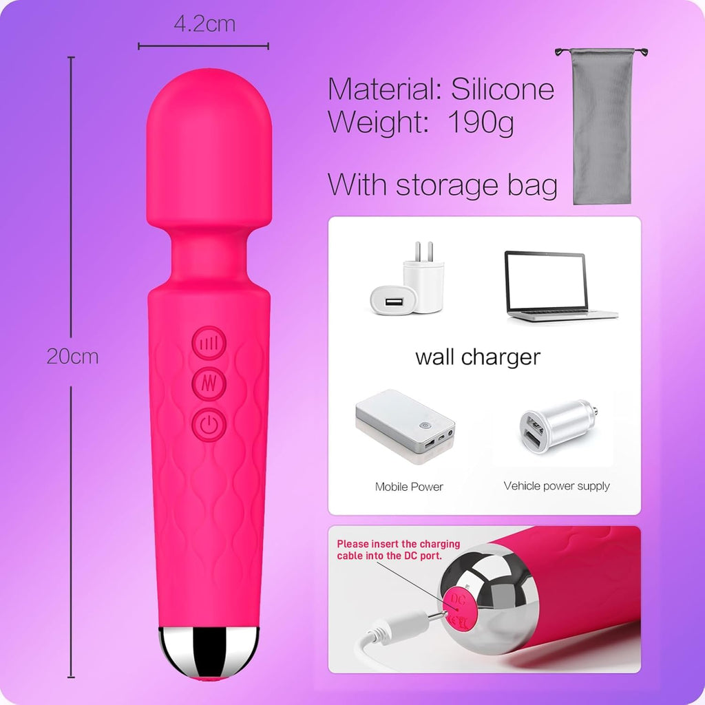 Wogan Vibrator Wand, Adult Sex Toy Wand, G Spot Dildo